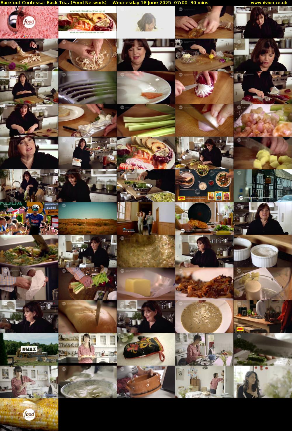 Barefoot Contessa: Back To... (Food Network) Wednesday 18 June 2025 07:00 - 07:30