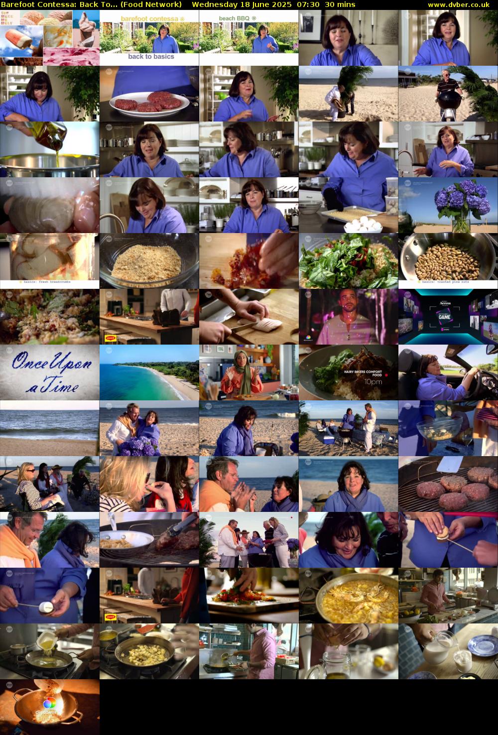 Barefoot Contessa: Back To... (Food Network) Wednesday 18 June 2025 07:30 - 08:00