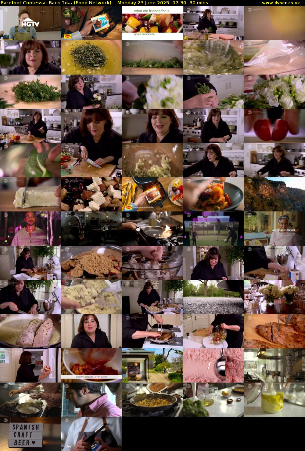 Barefoot Contessa: Back To... (Food Network) Monday 23 June 2025 07:30 - 08:00