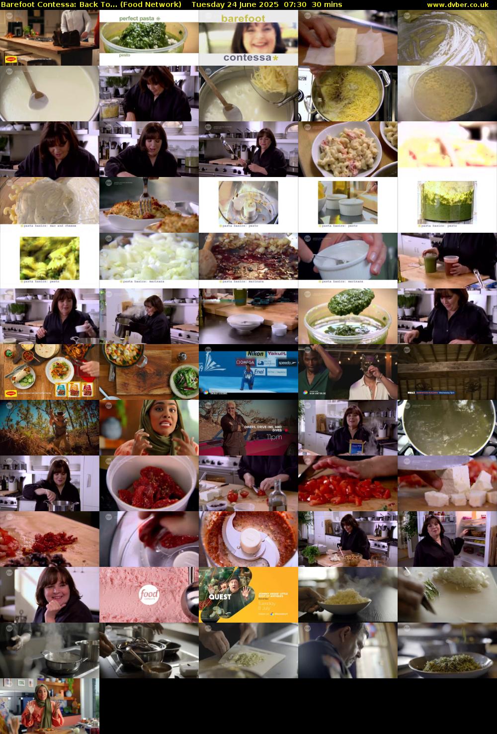 Barefoot Contessa: Back To... (Food Network) Tuesday 24 June 2025 07:30 - 08:00