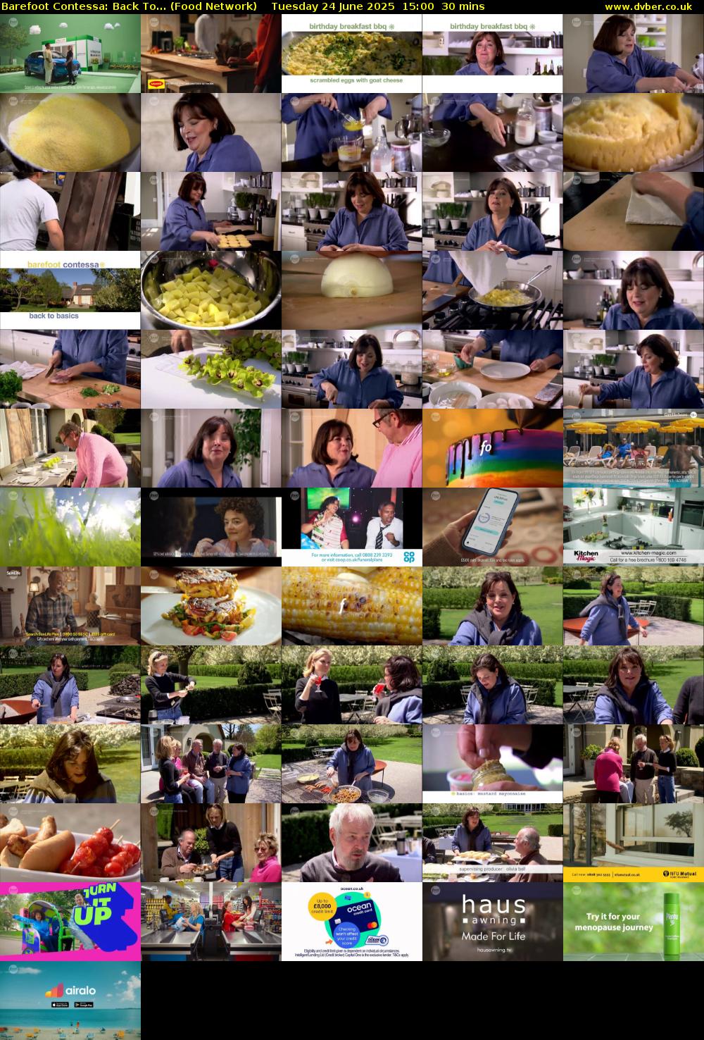 Barefoot Contessa: Back To... (Food Network) Tuesday 24 June 2025 15:00 - 15:30