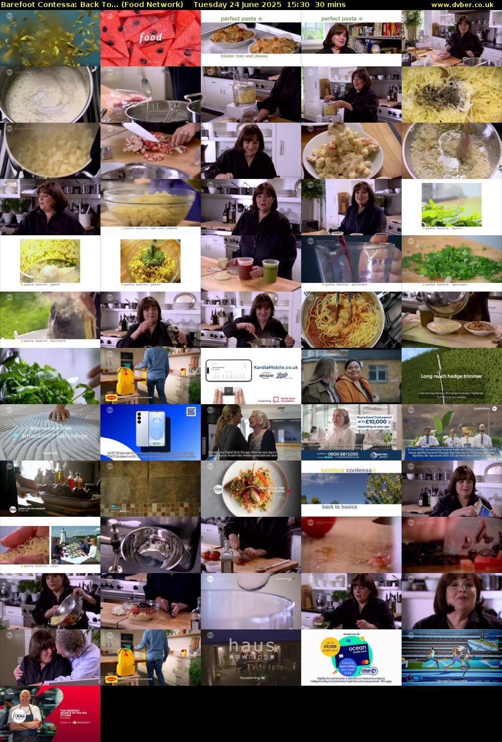 Barefoot Contessa: Back To... (Food Network) Tuesday 24 June 2025 15:30 - 16:00