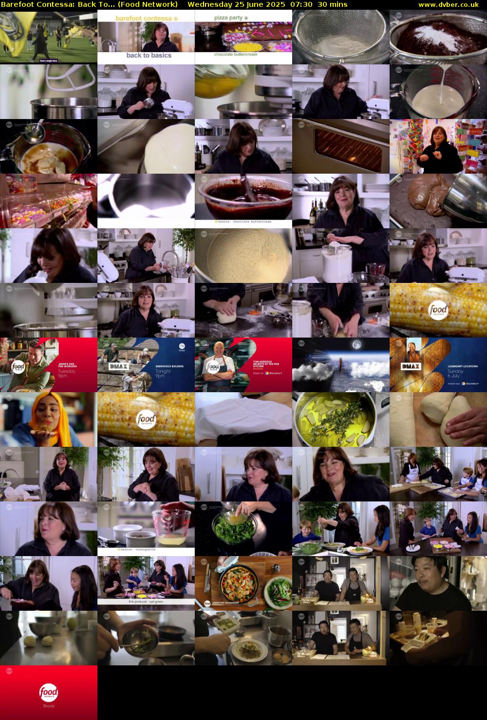 Barefoot Contessa: Back To... (Food Network) Wednesday 25 June 2025 07:30 - 08:00