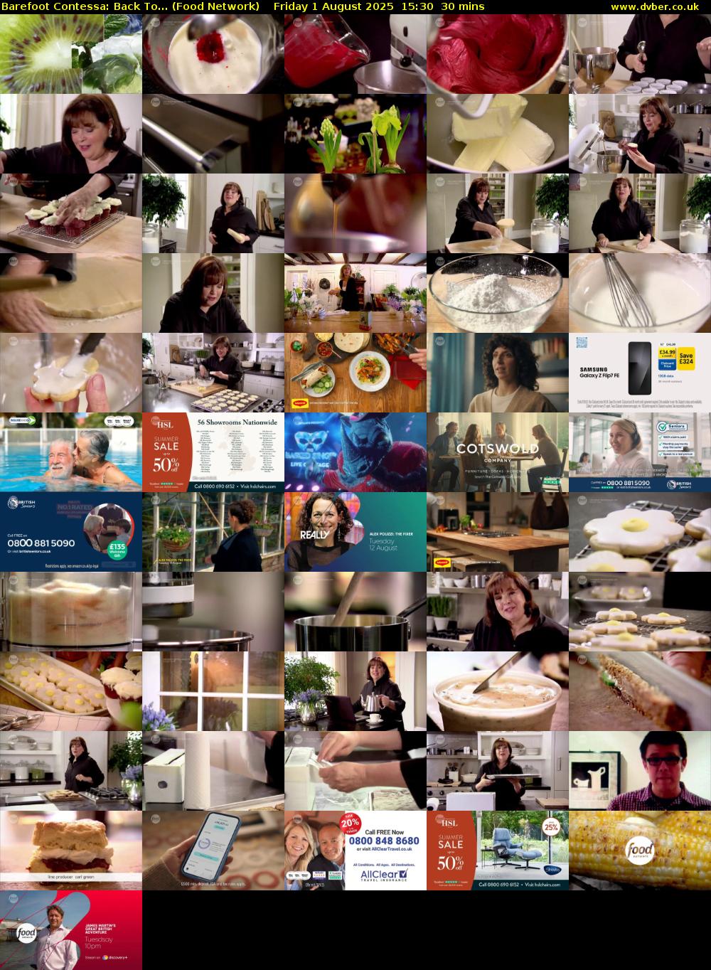 Barefoot Contessa: Back To... (Food Network) Friday 1 August 2025 15:30 - 16:00