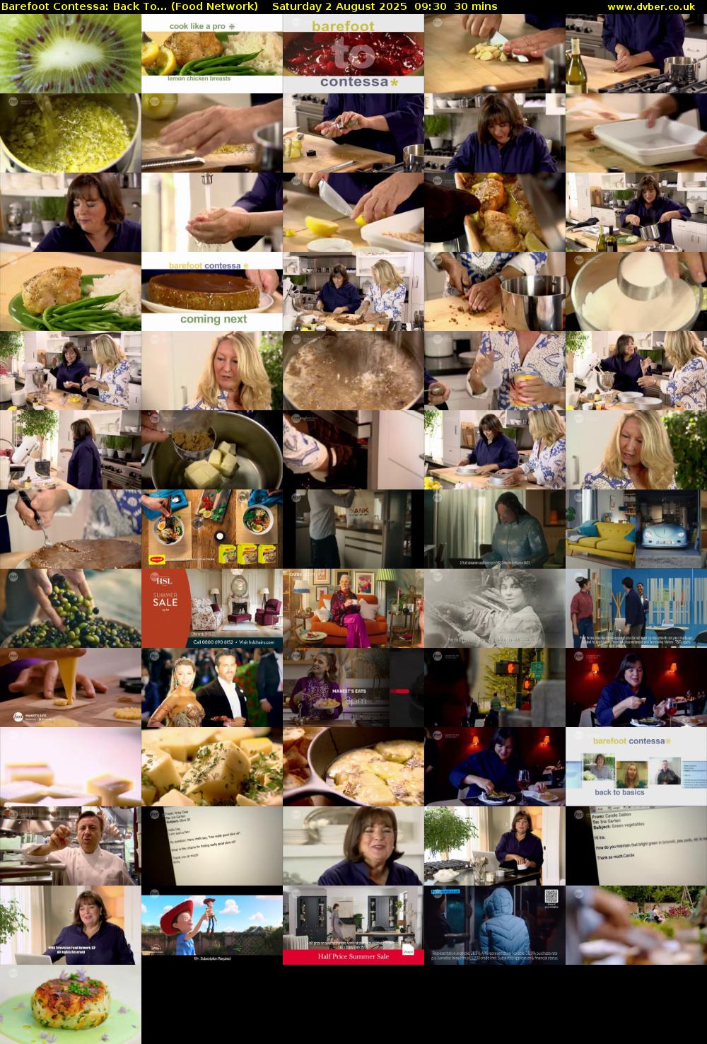 Barefoot Contessa: Back To... (Food Network) Saturday 2 August 2025 09:30 - 10:00