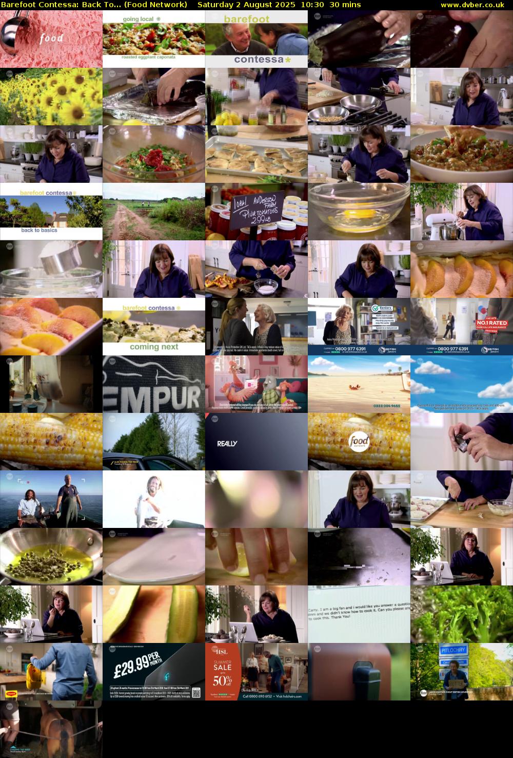 Barefoot Contessa: Back To... (Food Network) Saturday 2 August 2025 10:30 - 11:00
