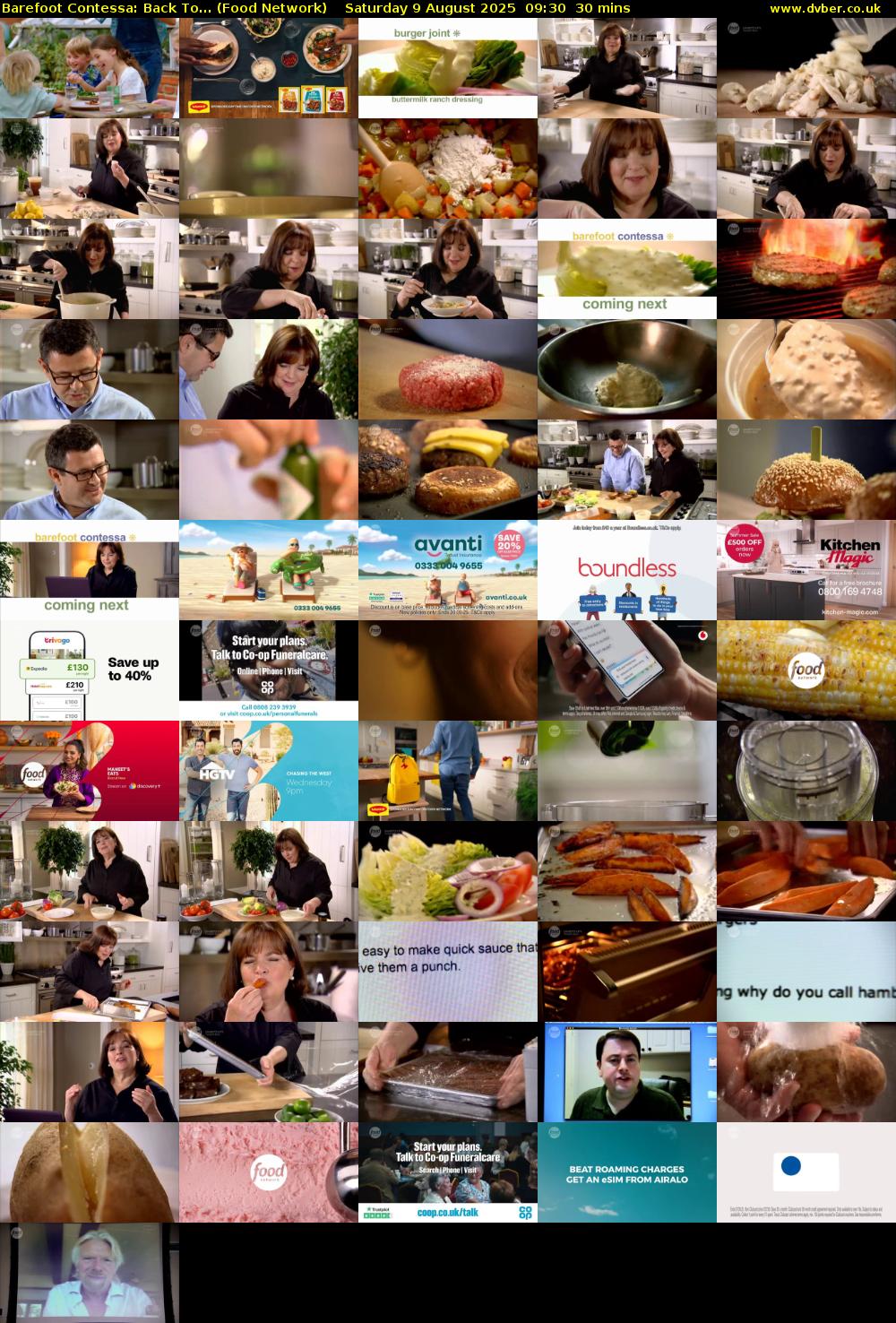 Barefoot Contessa: Back To... (Food Network) Saturday 9 August 2025 09:30 - 10:00