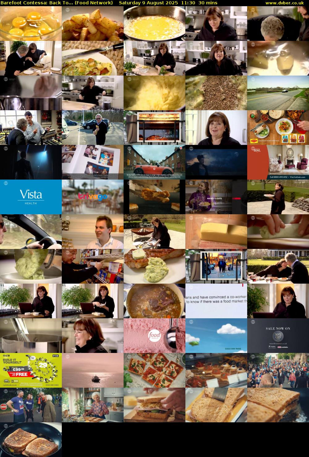 Barefoot Contessa: Back To... (Food Network) Saturday 9 August 2025 11:30 - 12:00