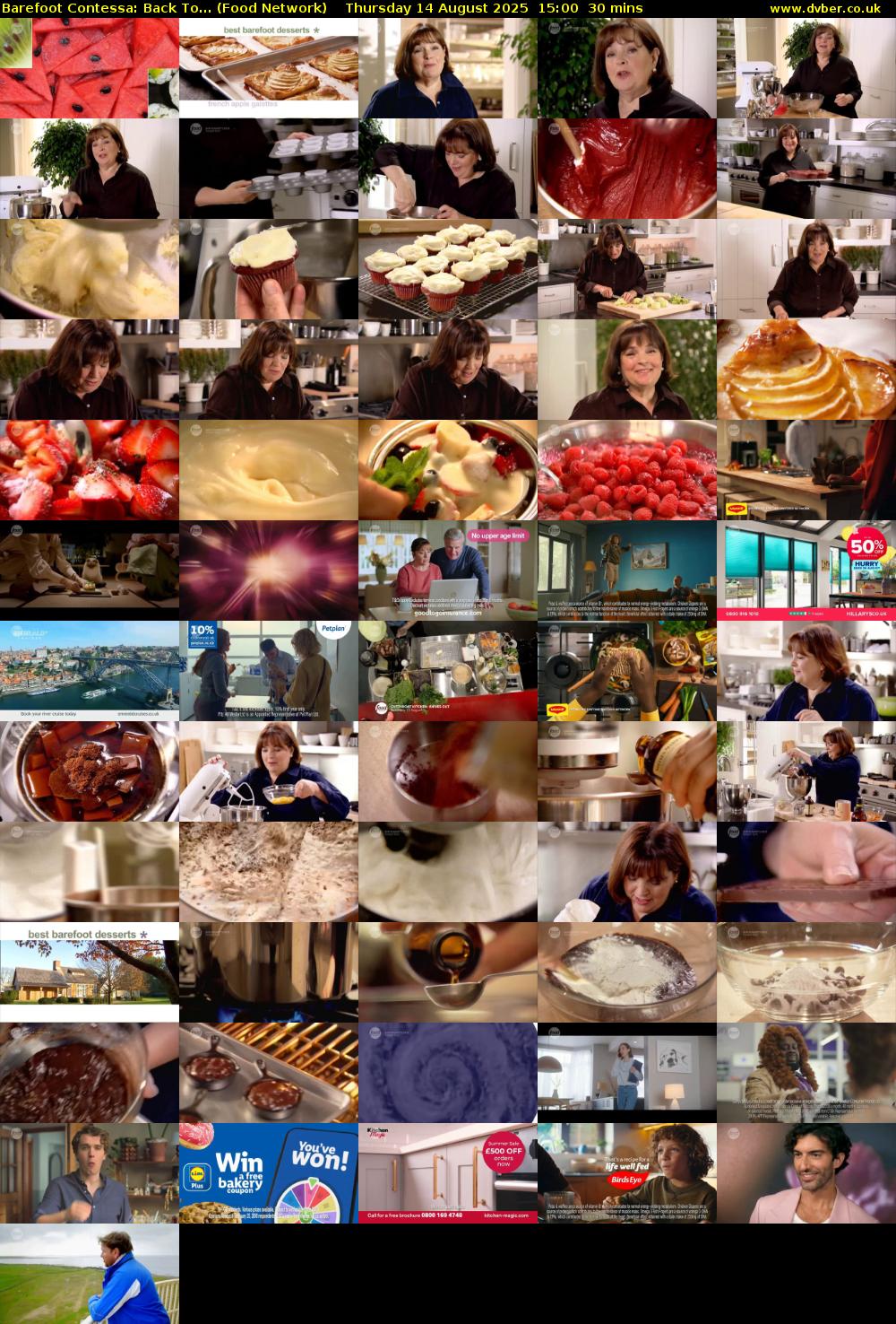 Barefoot Contessa: Back To... (Food Network) Thursday 14 August 2025 15:00 - 15:30