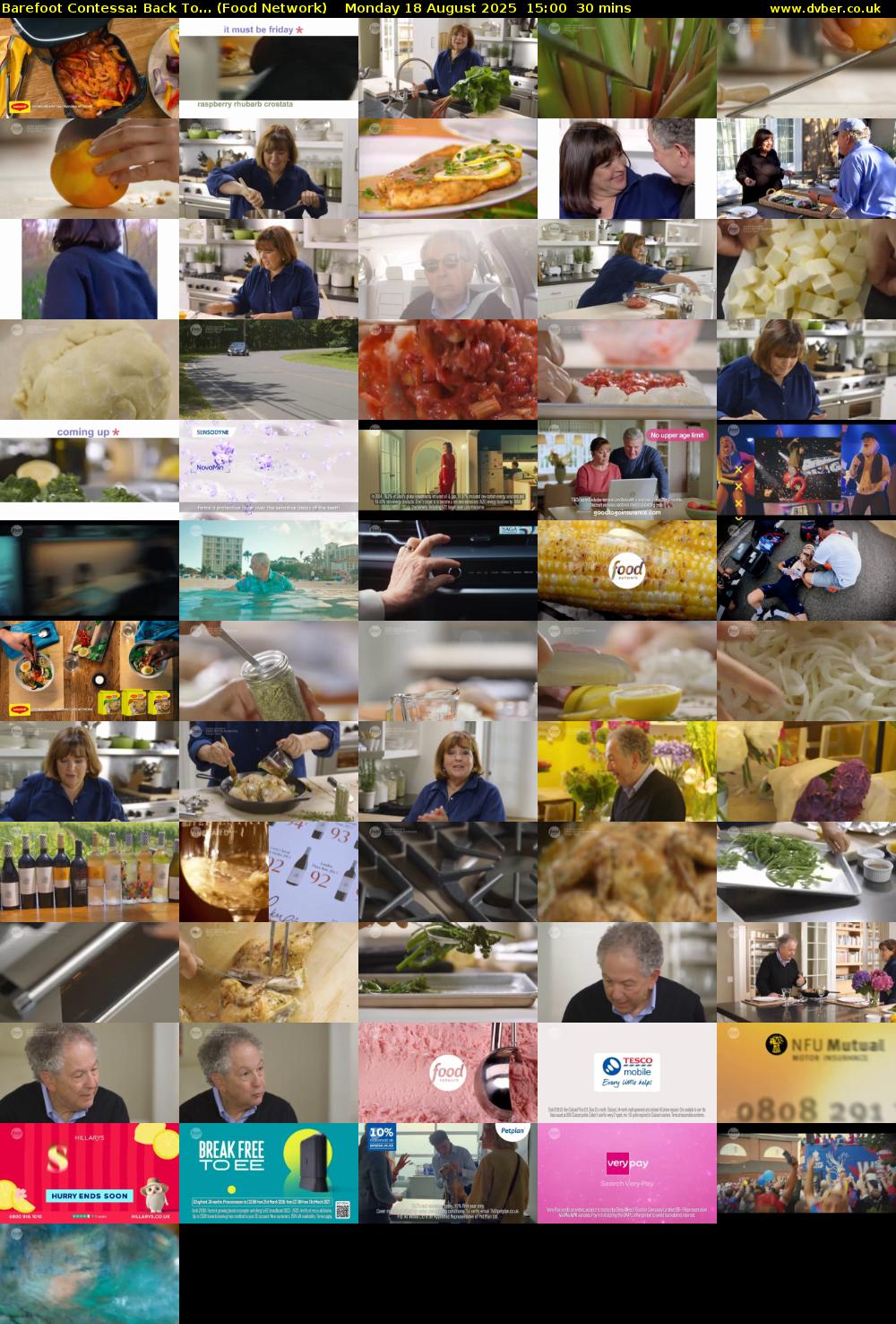 Barefoot Contessa: Back To... (Food Network) Monday 18 August 2025 15:00 - 15:30
