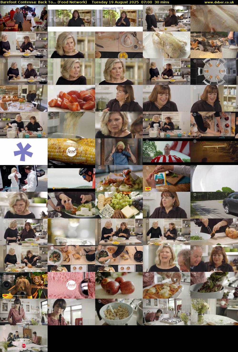 Barefoot Contessa: Back To... (Food Network) Tuesday 19 August 2025 07:00 - 07:30