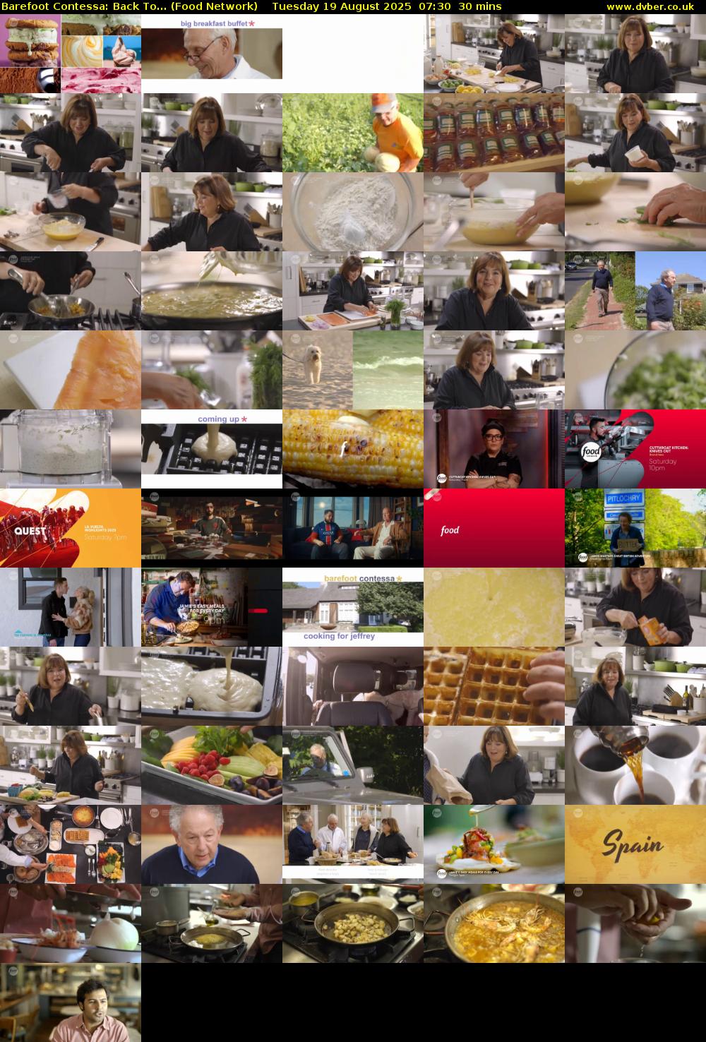 Barefoot Contessa: Back To... (Food Network) Tuesday 19 August 2025 07:30 - 08:00