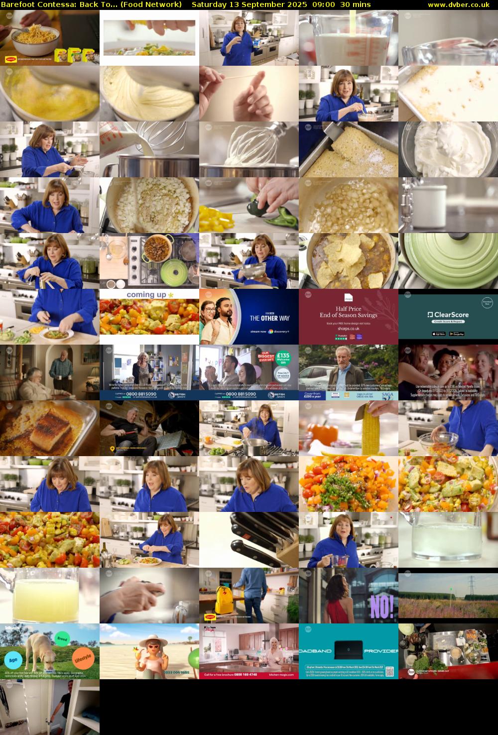 Barefoot Contessa: Back To... (Food Network) Saturday 13 September 2025 09:00 - 09:30