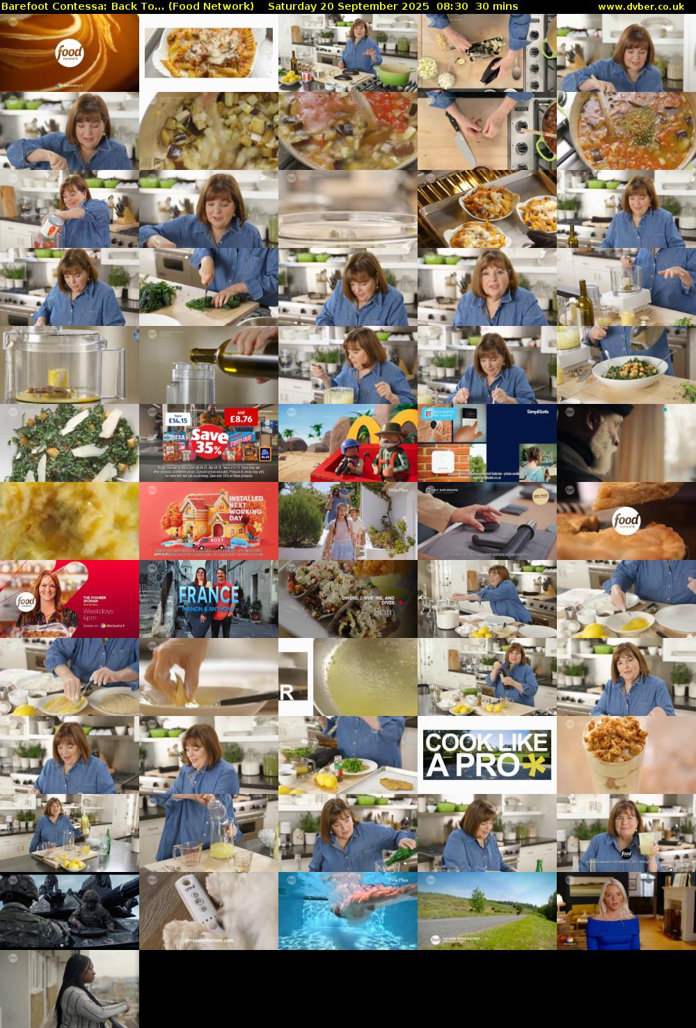 Barefoot Contessa: Back To... (Food Network) Saturday 20 September 2025 08:30 - 09:00