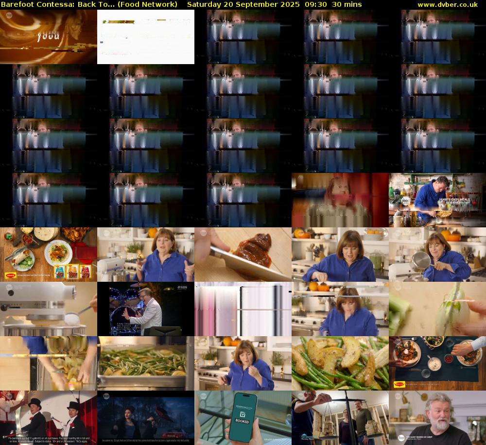 Barefoot Contessa: Back To... (Food Network) Saturday 20 September 2025 09:30 - 10:00