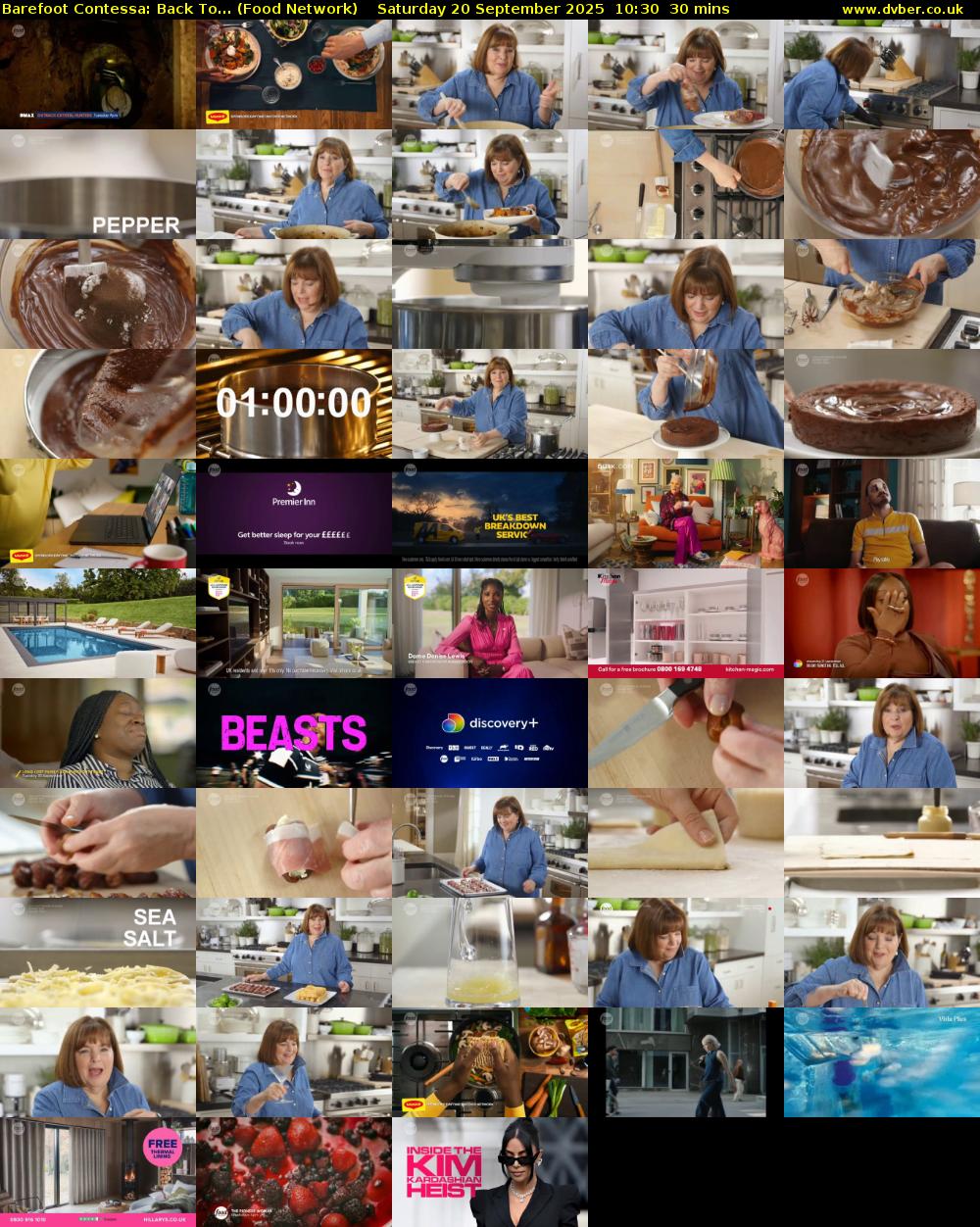Barefoot Contessa: Back To... (Food Network) Saturday 20 September 2025 10:30 - 11:00