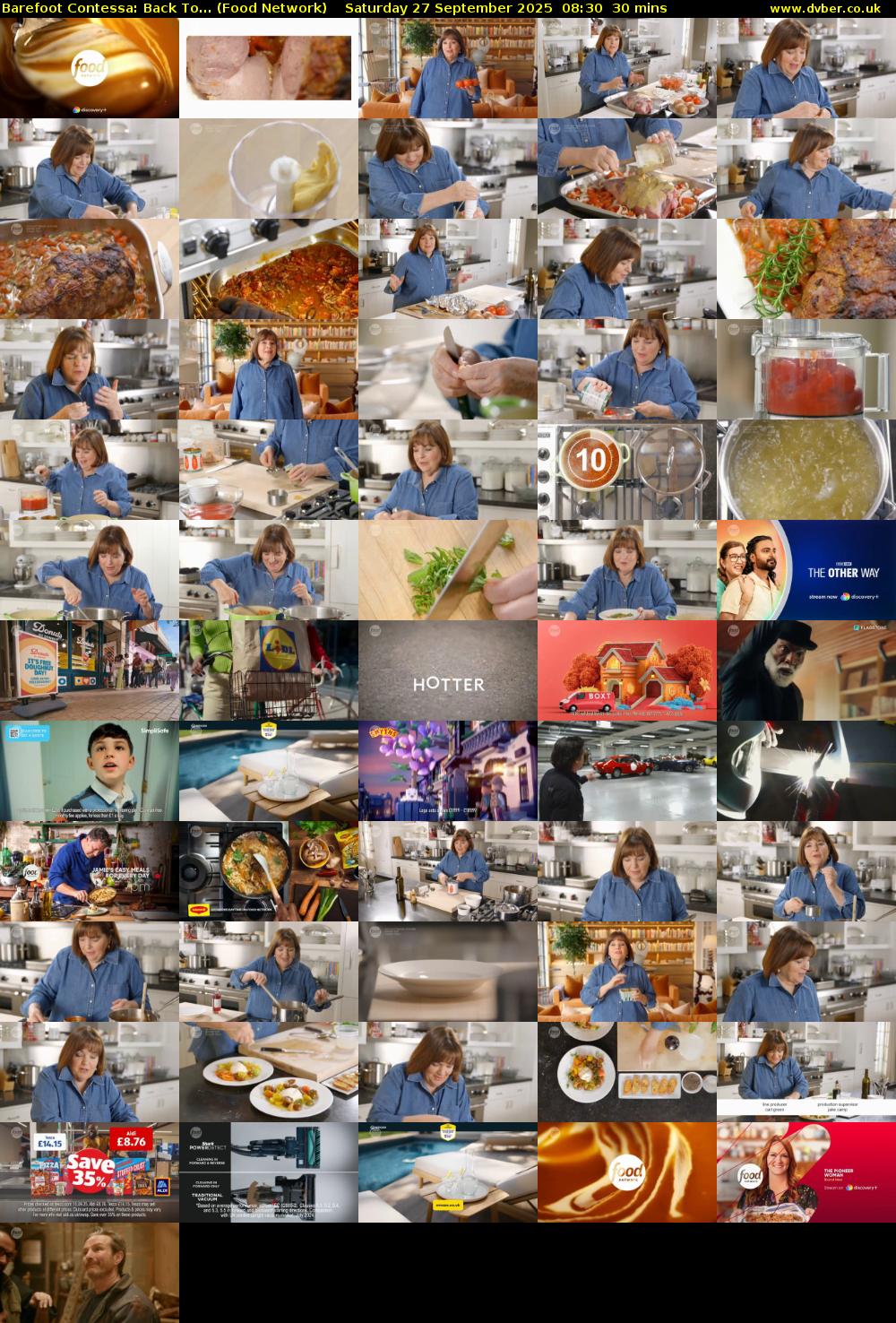 Barefoot Contessa: Back To... (Food Network) Saturday 27 September 2025 08:30 - 09:00