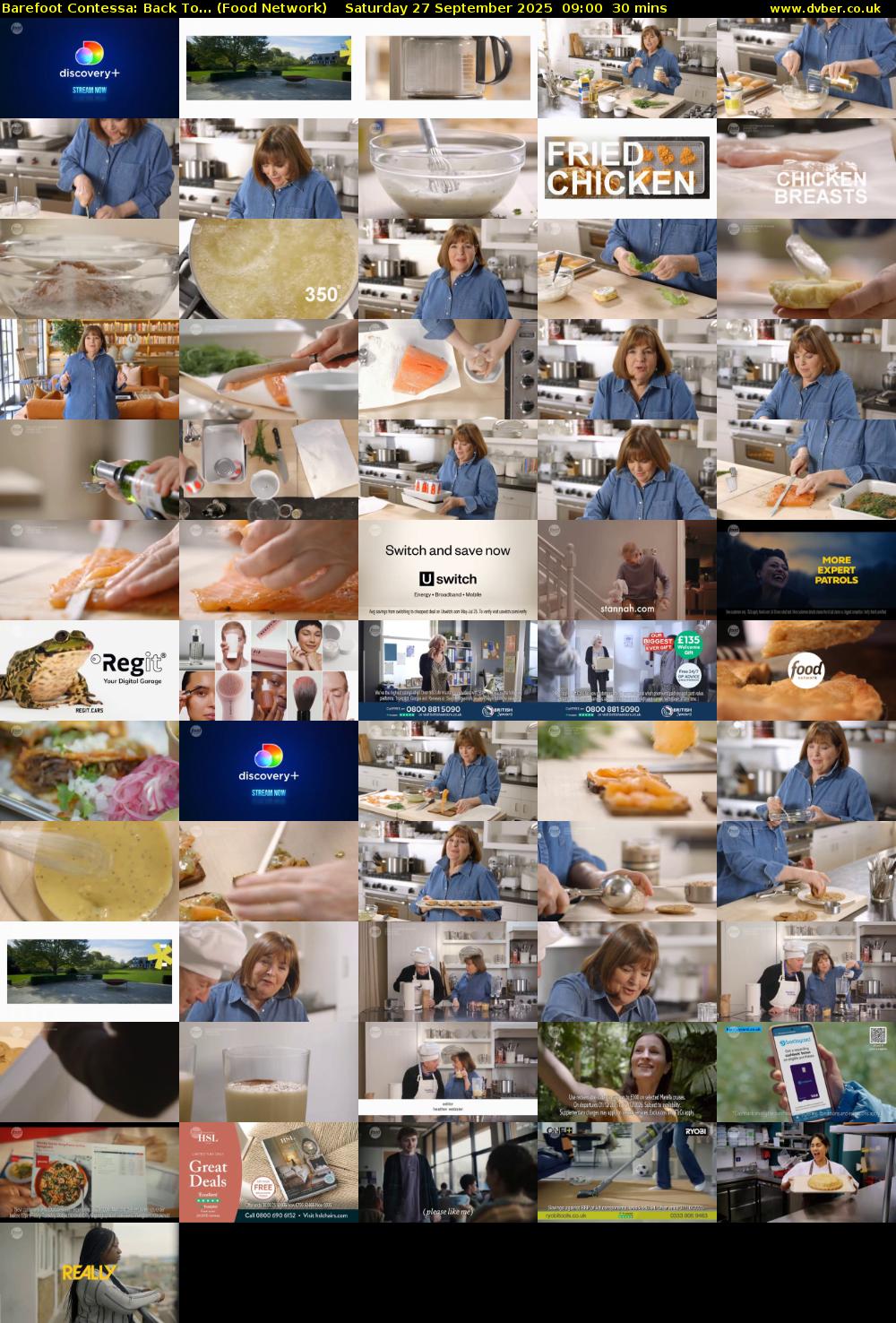 Barefoot Contessa: Back To... (Food Network) Saturday 27 September 2025 09:00 - 09:30