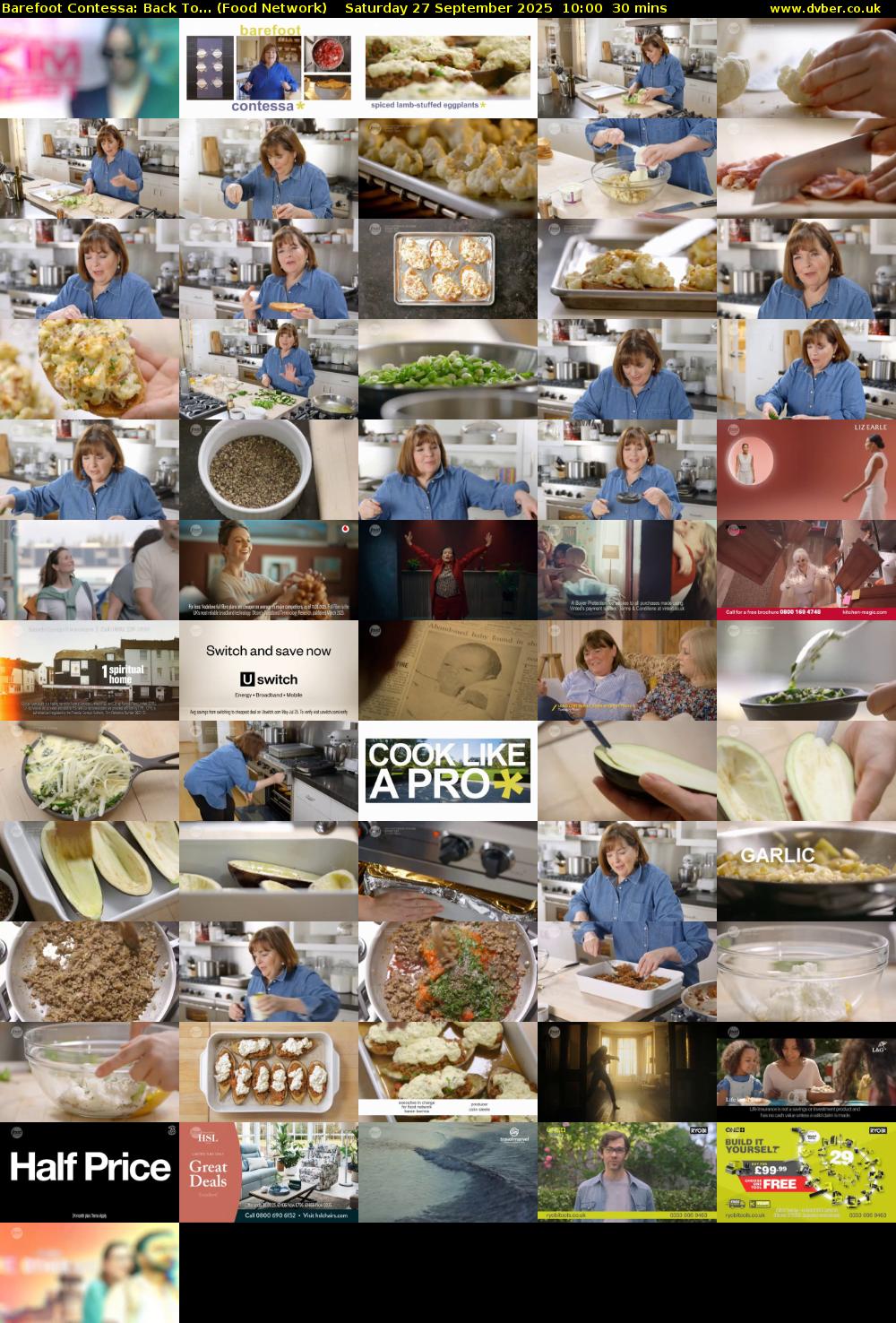 Barefoot Contessa: Back To... (Food Network) Saturday 27 September 2025 10:00 - 10:30
