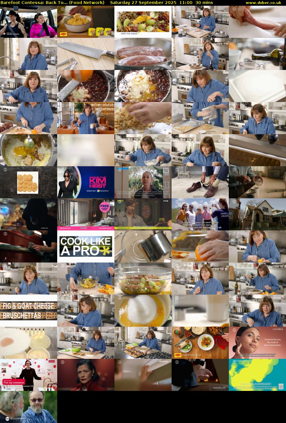 Barefoot Contessa: Back To... (Food Network) Saturday 27 September 2025 11:00 - 11:30