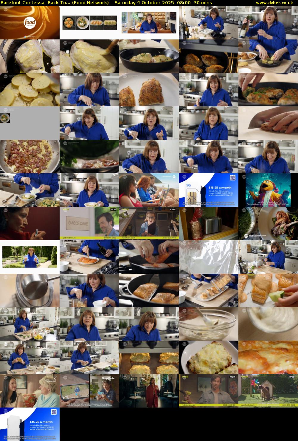 Barefoot Contessa: Back To... (Food Network) Saturday 4 October 2025 08:00 - 08:30