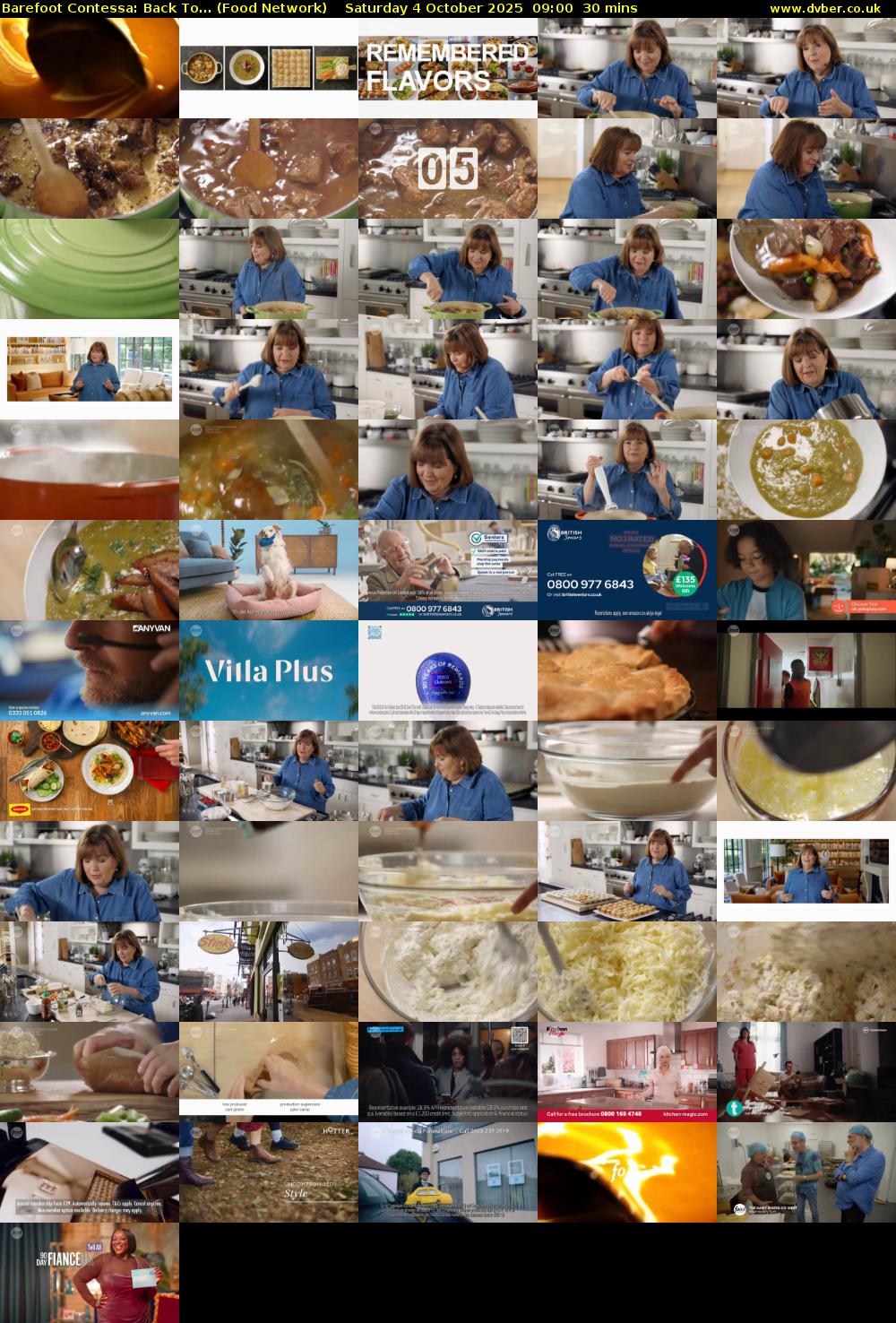 Barefoot Contessa: Back To... (Food Network) Saturday 4 October 2025 09:00 - 09:30