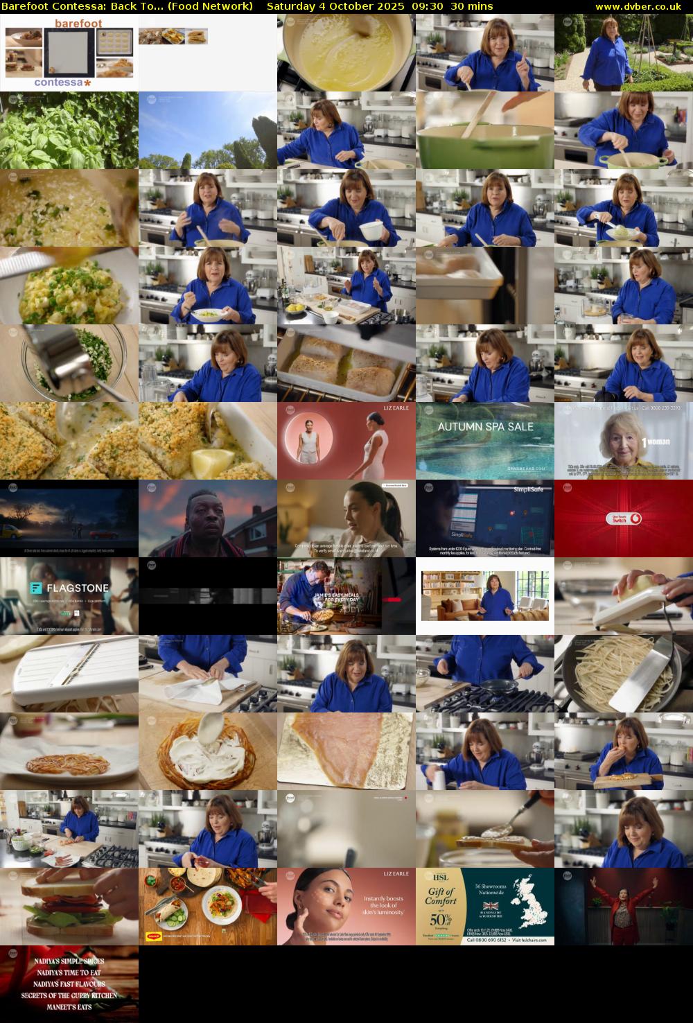 Barefoot Contessa: Back To... (Food Network) Saturday 4 October 2025 09:30 - 10:00