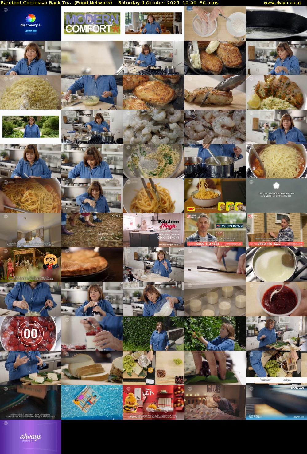 Barefoot Contessa: Back To... (Food Network) Saturday 4 October 2025 10:00 - 10:30