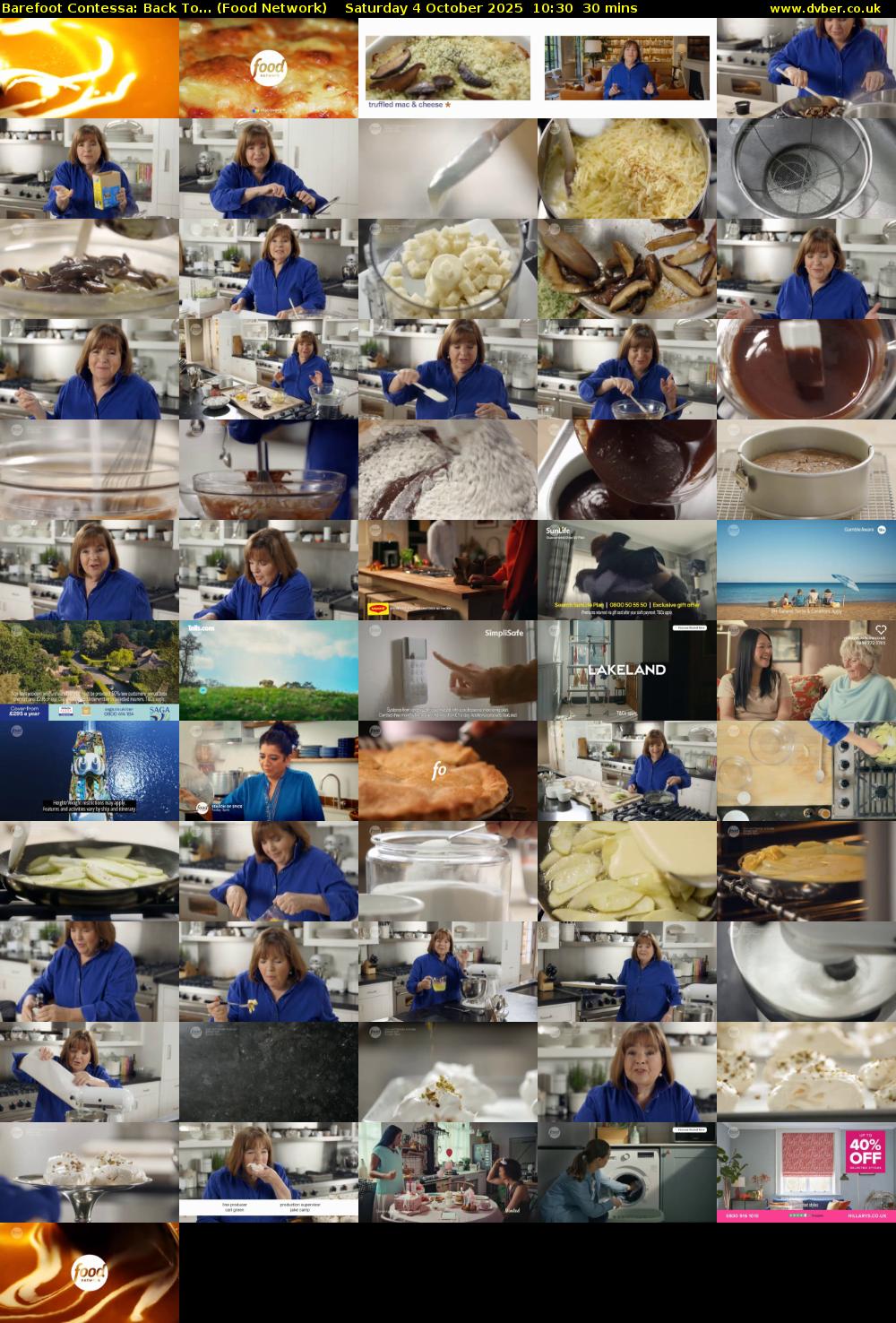 Barefoot Contessa: Back To... (Food Network) Saturday 4 October 2025 10:30 - 11:00