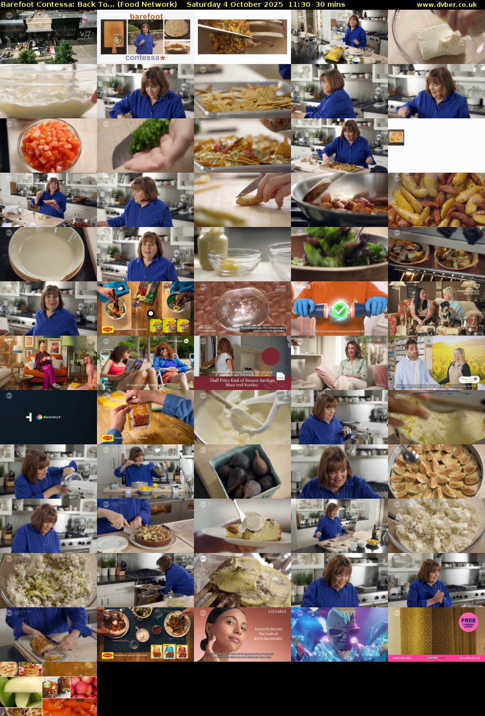 Barefoot Contessa: Back To... (Food Network) Saturday 4 October 2025 11:30 - 12:00