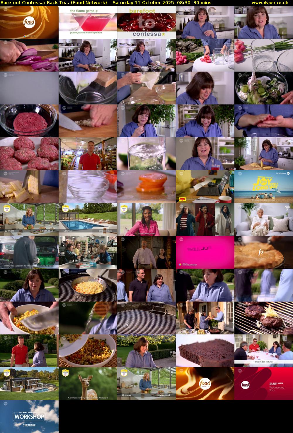 Barefoot Contessa: Back To... (Food Network) Saturday 11 October 2025 08:30 - 09:00