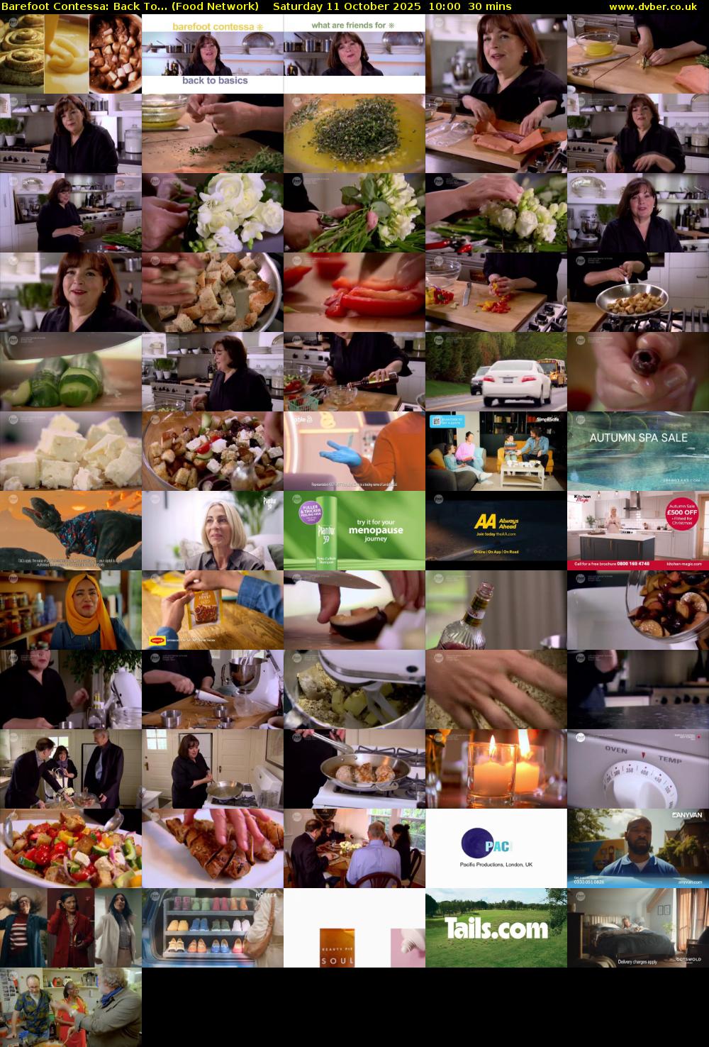 Barefoot Contessa: Back To... (Food Network) Saturday 11 October 2025 10:00 - 10:30