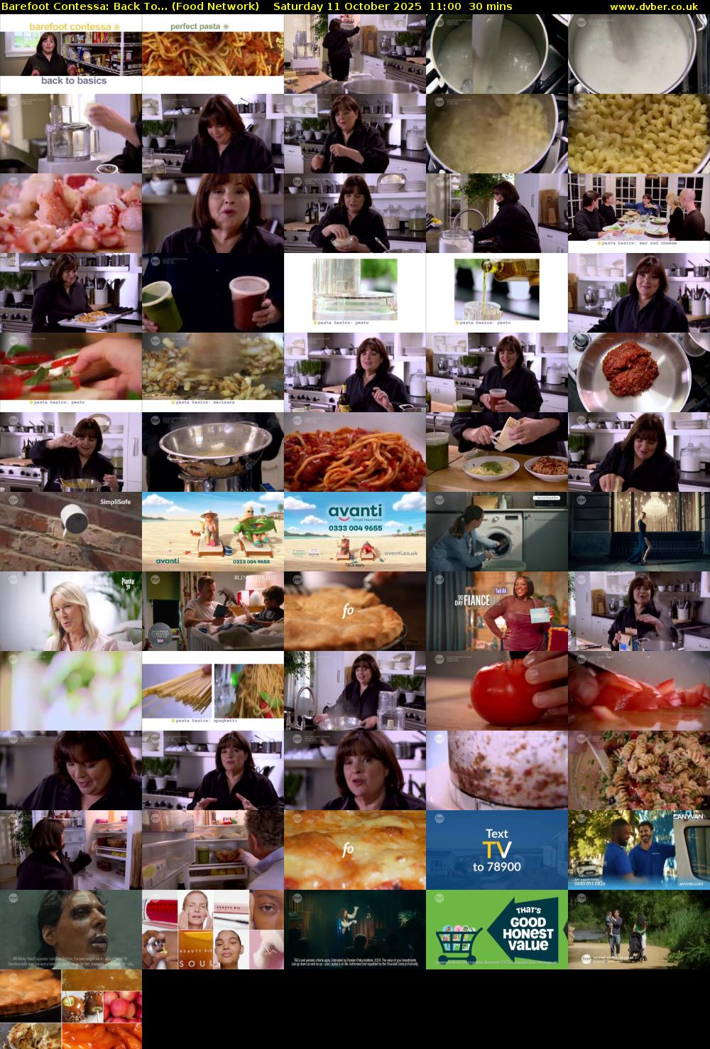 Barefoot Contessa: Back To... (Food Network) Saturday 11 October 2025 11:00 - 11:30