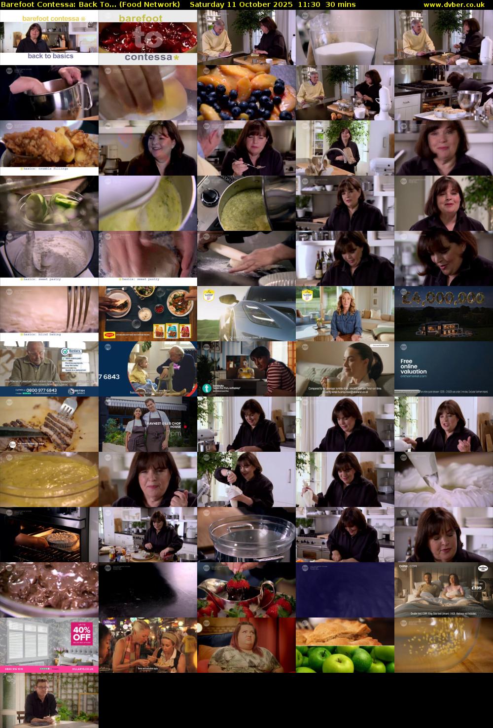 Barefoot Contessa: Back To... (Food Network) Saturday 11 October 2025 11:30 - 12:00