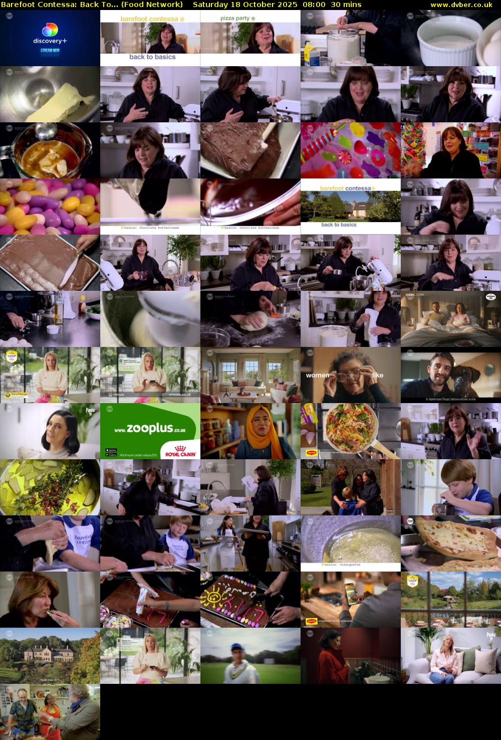 Barefoot Contessa: Back To... (Food Network) Saturday 18 October 2025 08:00 - 08:30