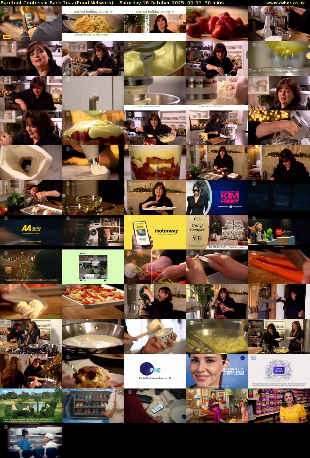 Barefoot Contessa: Back To... (Food Network) Saturday 18 October 2025 09:00 - 09:30