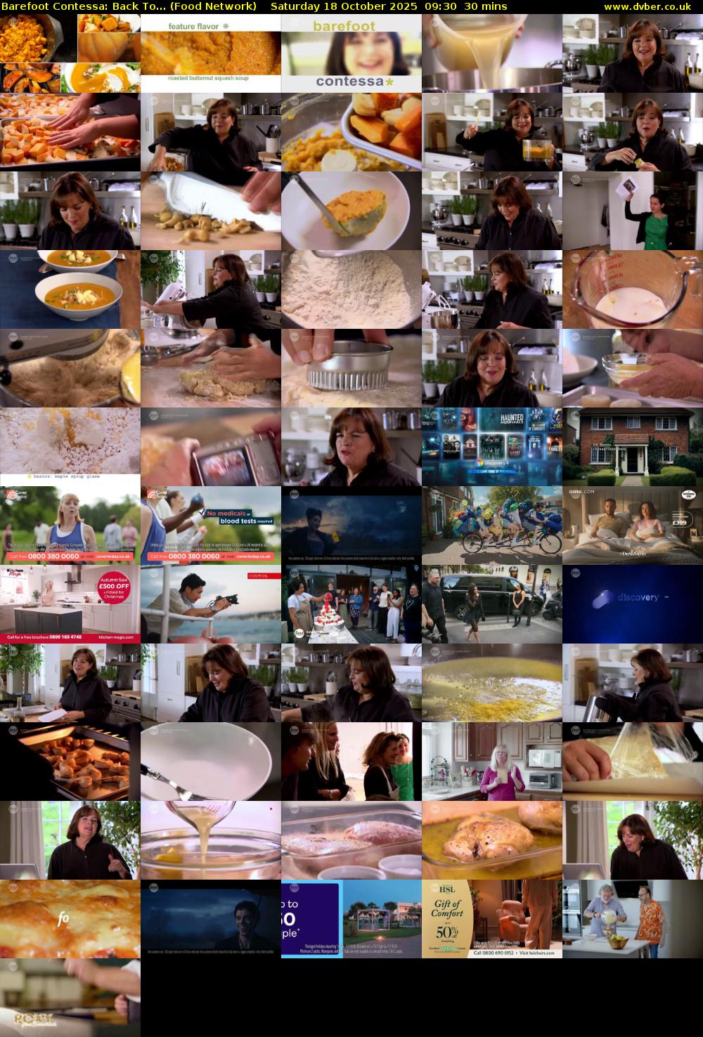 Barefoot Contessa: Back To... (Food Network) Saturday 18 October 2025 09:30 - 10:00
