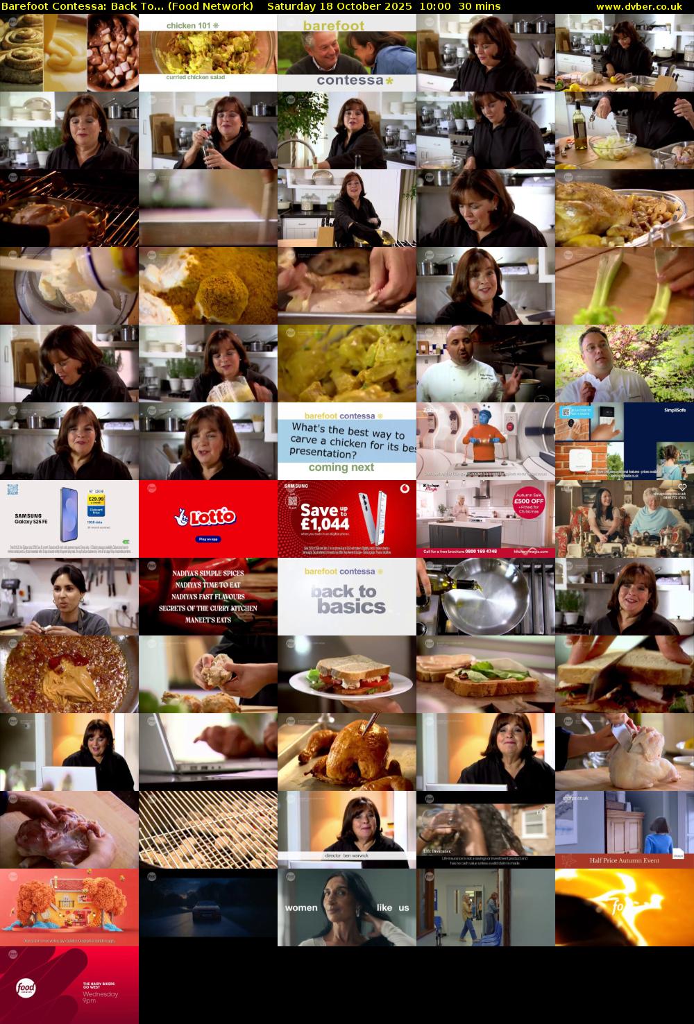 Barefoot Contessa: Back To... (Food Network) Saturday 18 October 2025 10:00 - 10:30