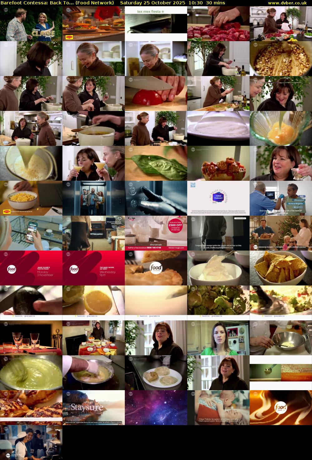 Barefoot Contessa: Back To... (Food Network) Saturday 25 October 2025 10:30 - 11:00