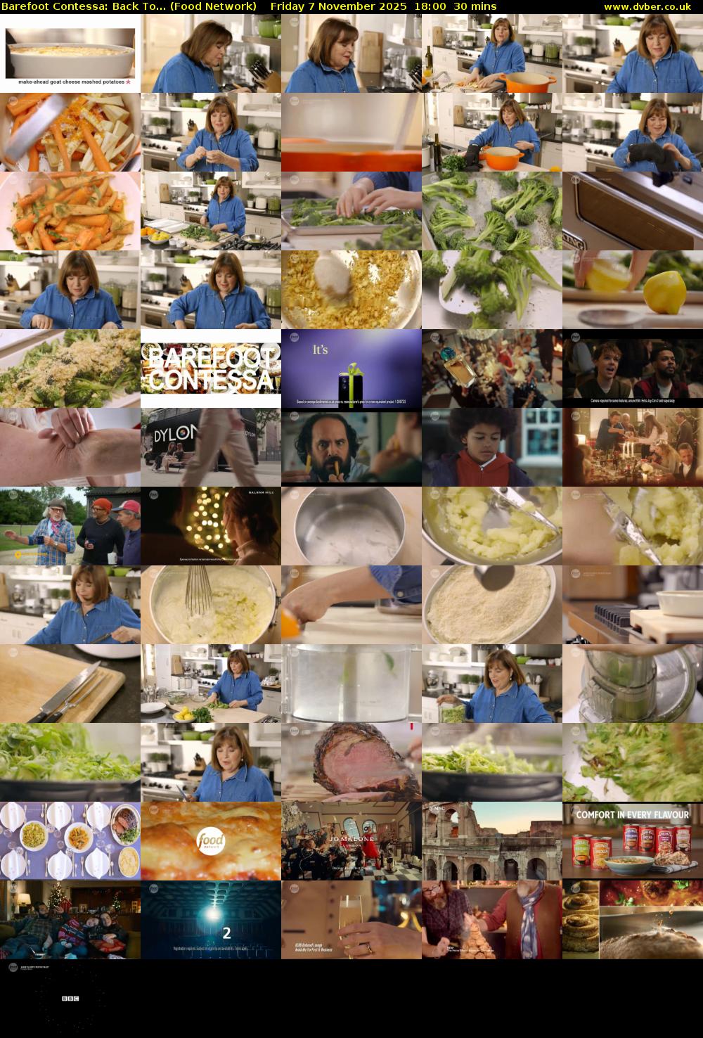 Barefoot Contessa: Back To... (Food Network) Friday 7 November 2025 18:00 - 18:30