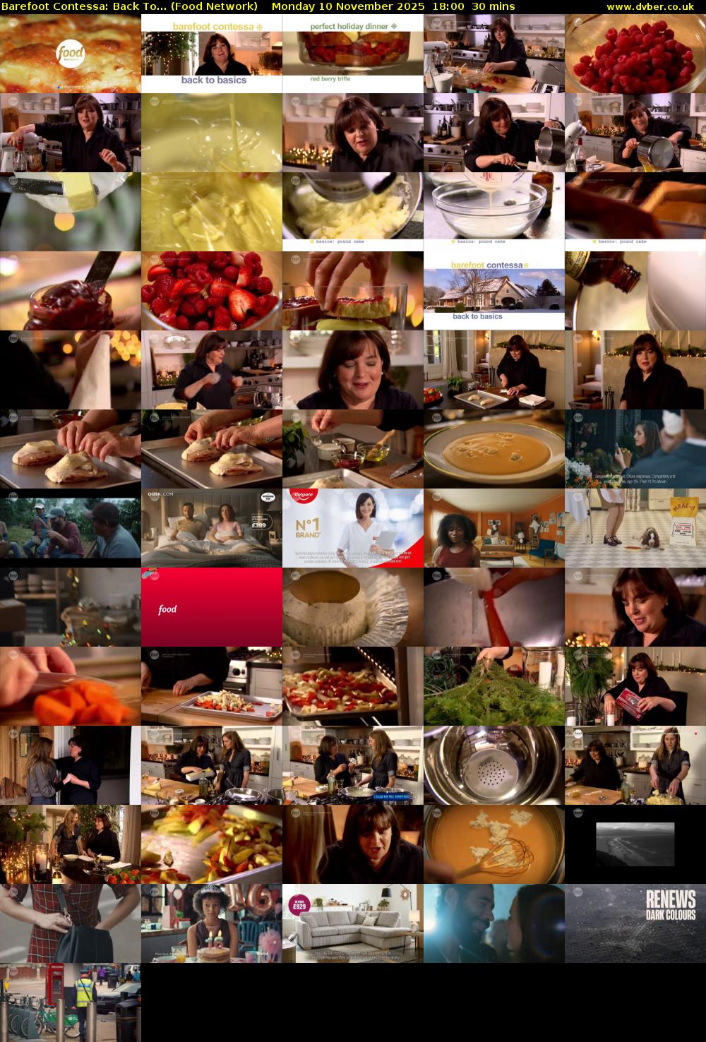 Barefoot Contessa: Back To... (Food Network) Monday 10 November 2025 18:00 - 18:30