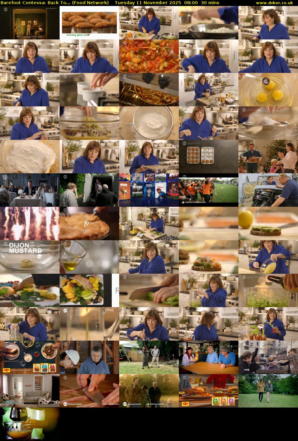 Barefoot Contessa: Back To... (Food Network) Tuesday 11 November 2025 08:00 - 08:30