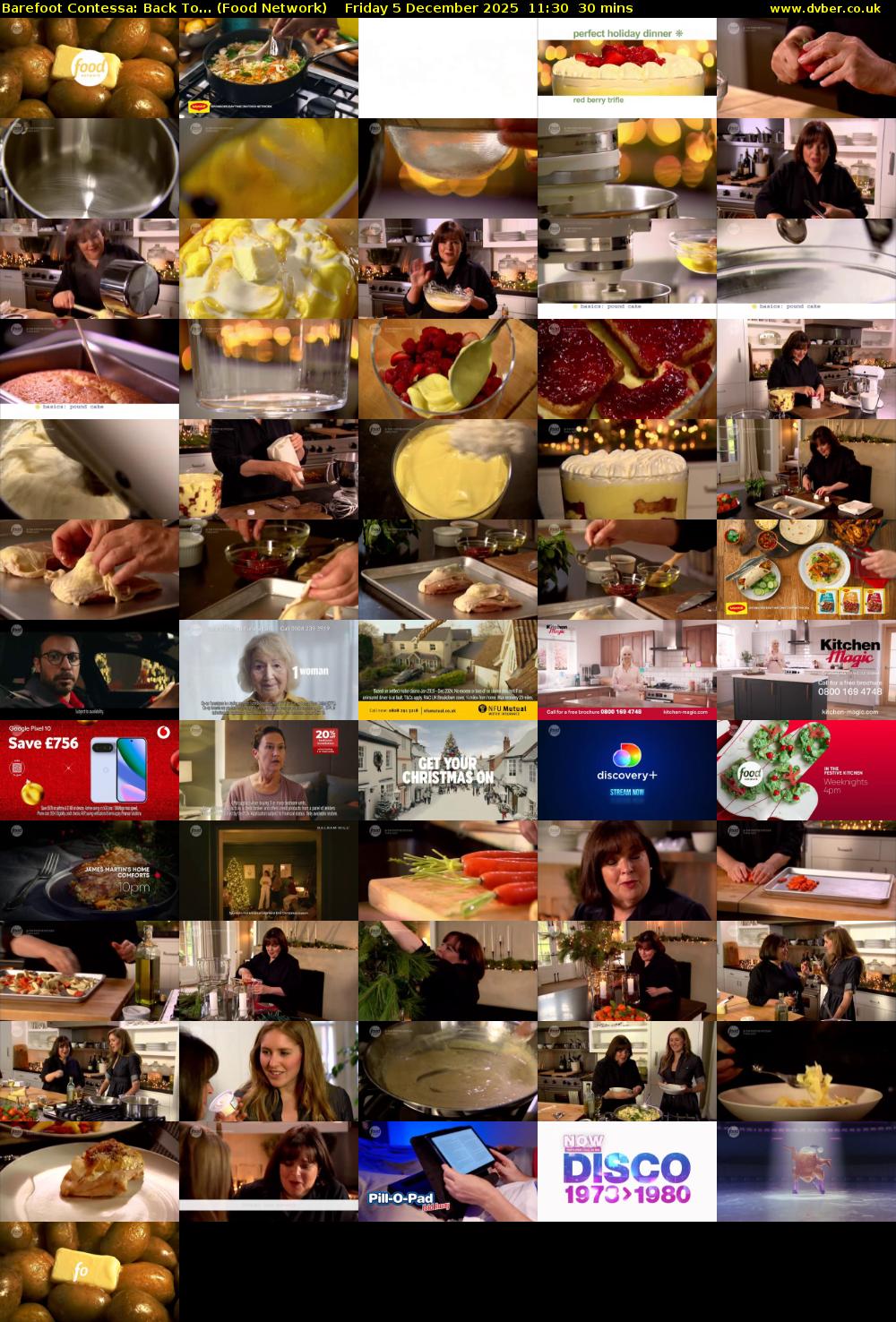 Barefoot Contessa: Back To... (Food Network) Friday 5 December 2025 11:30 - 12:00