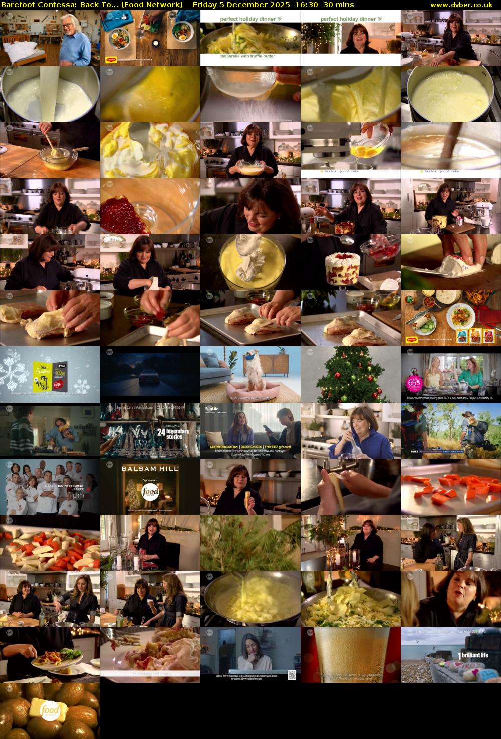 Barefoot Contessa: Back To... (Food Network) Friday 5 December 2025 16:30 - 17:00