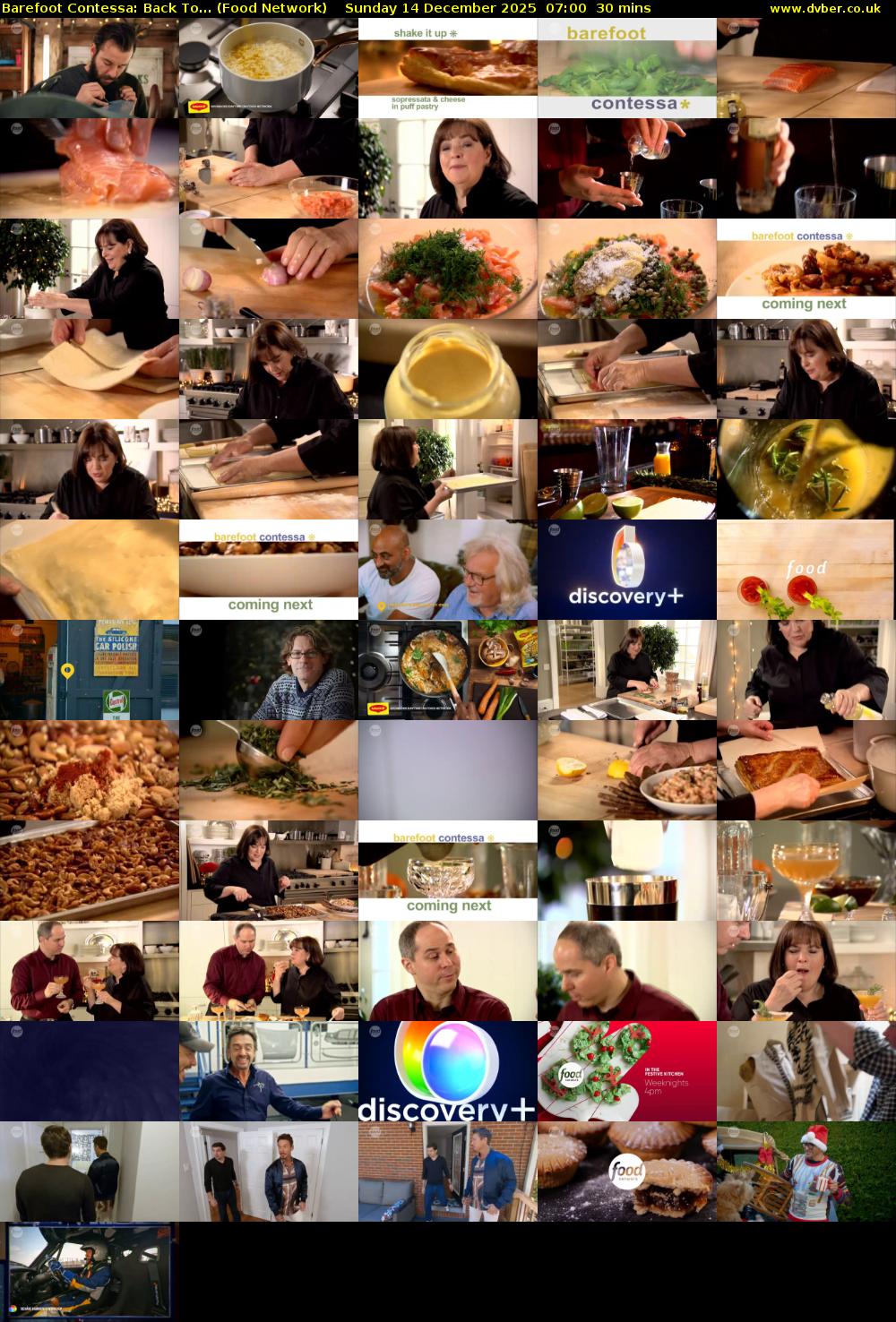 Barefoot Contessa: Back To... (Food Network) Sunday 14 December 2025 07:00 - 07:30