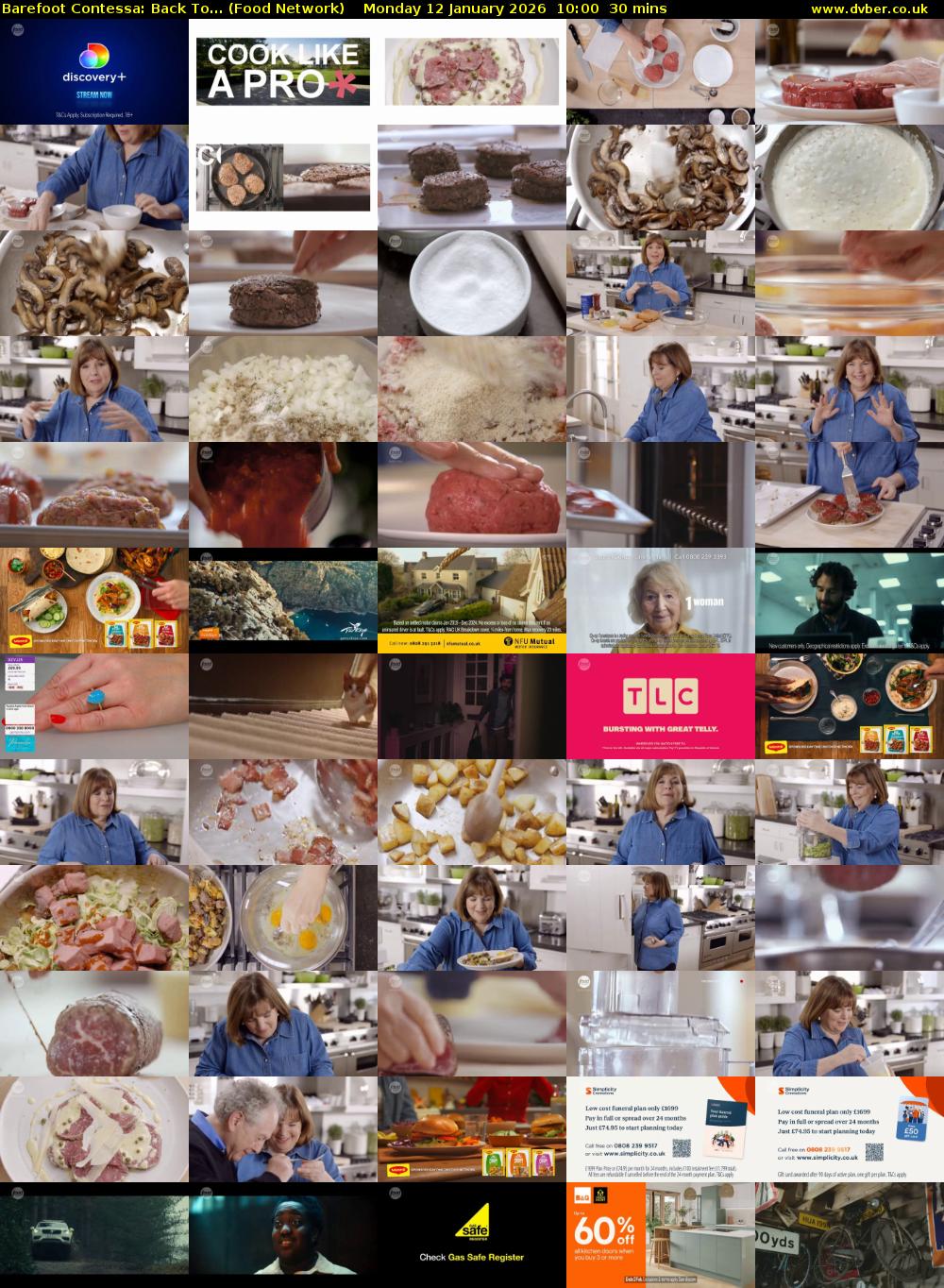 Barefoot Contessa: Back To... (Food Network) Monday 12 January 2026 10:00 - 10:30
