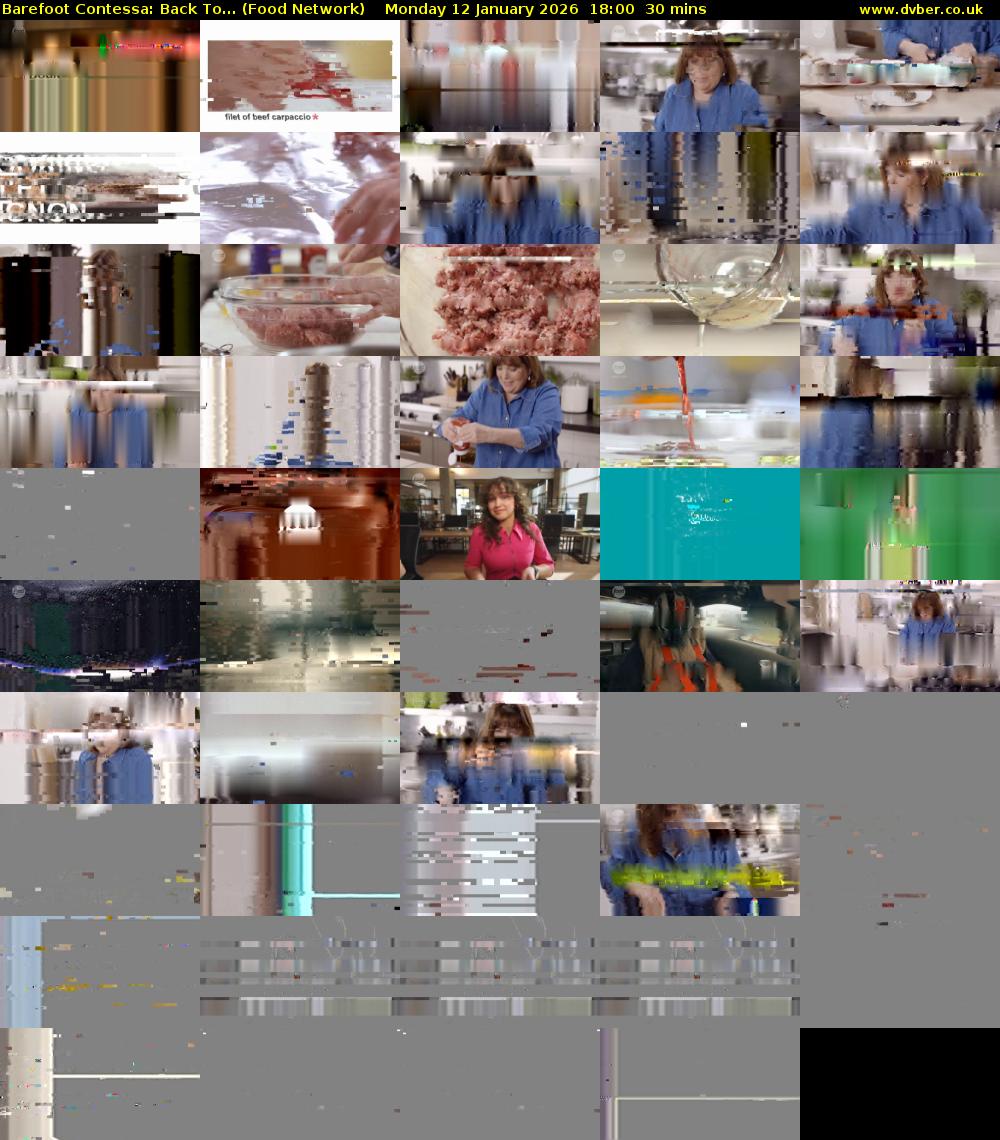 Barefoot Contessa: Back To... (Food Network) Monday 12 January 2026 18:00 - 18:30
