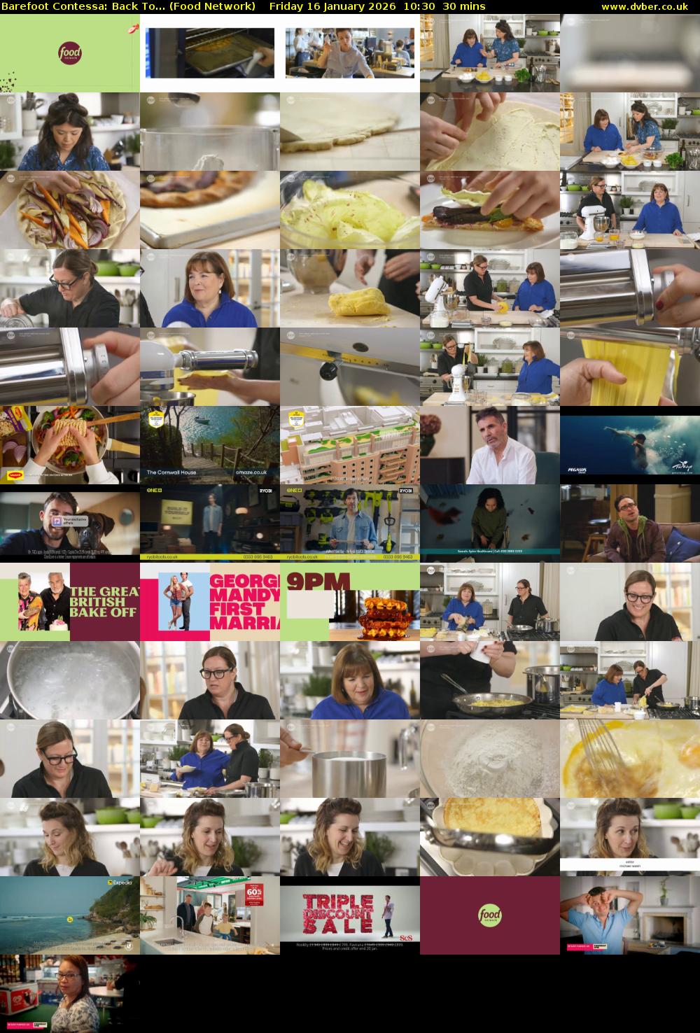 Barefoot Contessa: Back To... (Food Network) Friday 16 January 2026 10:30 - 11:00