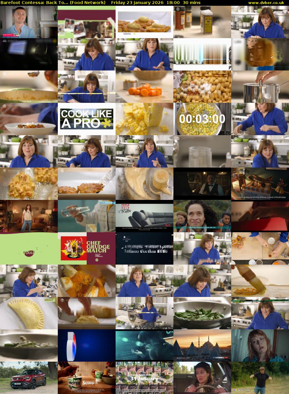 Barefoot Contessa: Back To... (Food Network) Friday 23 January 2026 18:00 - 18:30