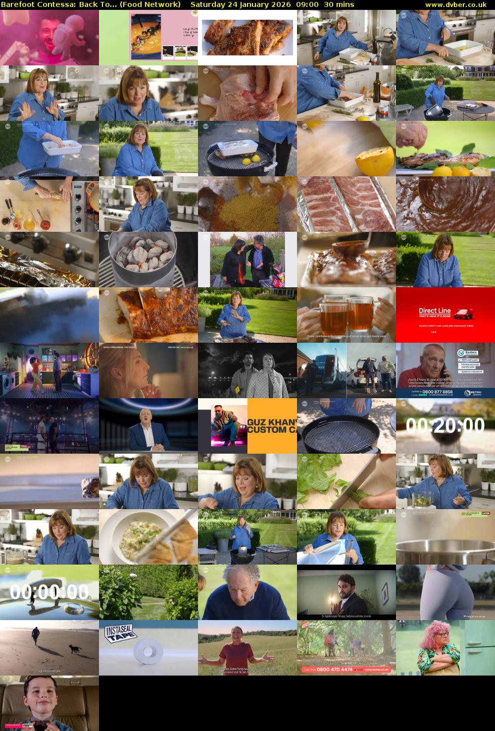 Barefoot Contessa: Back To... (Food Network) Saturday 24 January 2026 09:00 - 09:30
